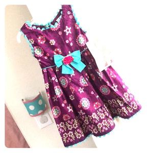 NWT SweetHeart Rose Toddler 3 Purple Dress